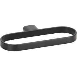 167104060 ORGANIC BLACK Кольцо для полотенец черный матовый BEMETA