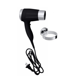 999433088 HOTEL Фен с держателем  черный BEMETA
