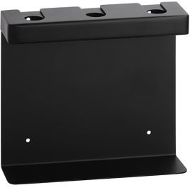 146109470 HOTEL Тройной держатель дозатора мыла квадратный черный матовый BEMETA