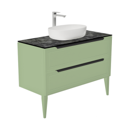 S100F-KPK Тумба со столешницей Севилья 100 Фисташковый/Куритиба (RAL 6019)