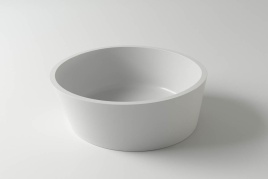 1.02.002.11.1 ALMATEA Раковина 42х42 Soft Rock Белый матовый HOLBI