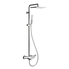 DK3301C Душевая стойка Galaxy квадратный душ, хром TESKA