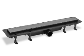 SZA965M Душевой лоток с решеткой 65см из нержавеющей стали DESIGN4 цвет графит PLASTBRNO