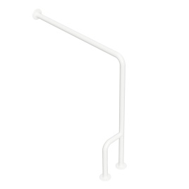 301112134 Oпopный пopучeнь левый белый BEMETA