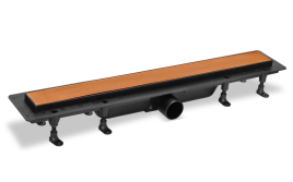 SZA965R Душевой лоток с решеткой 65см из нержавеющей стали DESIGN4 цвет матовое розовое золото PLASTBRNO