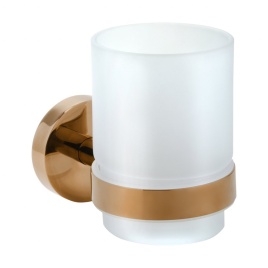 158110012 CORAL Держатель зубных щеток, стакан медное золото глянец BEMETA