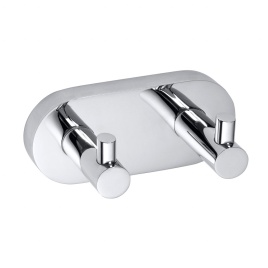 104405202 OMEGA Планка с 2-мя крючками, хром BEMETA