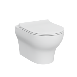 7786B003-0075 Zentrum Round Подвесной безободковый унитаз SmoothFlush без сиденья