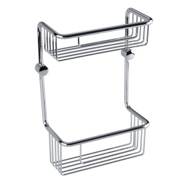 146208182 CYTRO Двойная полочка для мыла хром BEMETA