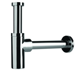 EMCR003 Сифон дизайнерский (круглый) для раковины (латунь) хром PLASTBRNO