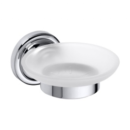 144308022 RETRO Мыльница стеклянная хром BEMETA