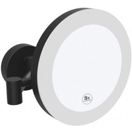 116101770 Косметическое зеркало d.200 мм с подсветкой LED (сенсорное) черный BEMETA