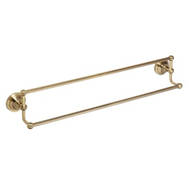 144104237 RETRO Полотенцедержатель двойной 600 мм бронза BEMETA