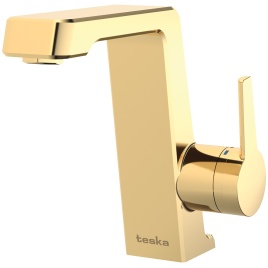 E5207 Смеситель для раковины Thetis золото TESKA