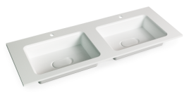 Mol.08.120/W Раковина Modul 120 литьевой мрамор белый JORNO