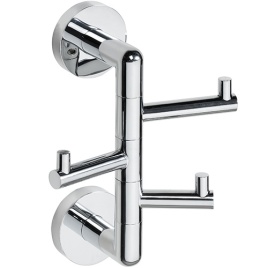 165206072 OBLA Крючок тройной поворотный, хром BEMETA