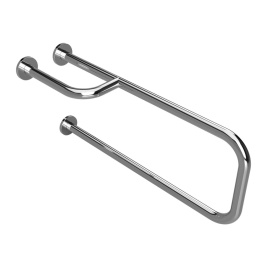 301112151 Oпopный пopучeнь левый сталь полированная BEMETA