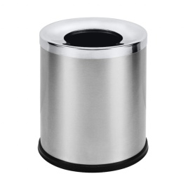 150115161 HOTEL Мусорный ящик для комнаты сталь шлифованная BEMETA