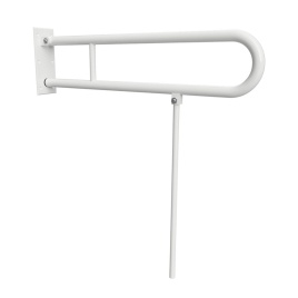 301102084N Складная ручка U образная с опорной ножкой  813 мм белый BEMETA