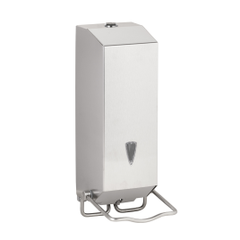 105109285 HOTEL Диспенсер жидкого мыла 1100мл сталь шлифованная BEMETA