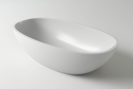 1.02.008.11.1 TEFIA Раковина 63x35 Soft Rock Белый матовый HOLBI