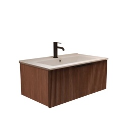 K80DT Тумба под раковину/столешницу Кито 80 Темный/Тростник
