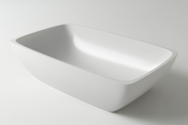 1.02.010.11.1 TITAN Раковина 59x36 Soft Rock Белый матовый HOLBI