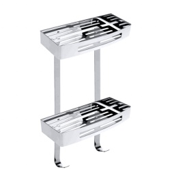 102308241 CYTRO Двойная полочка для мыла хром BEMETA