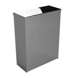 101915051 HOTEL Квадратная мусорная корзина 6 л сталь полированная BEMETA