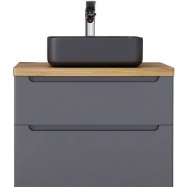 *wood.01.80/P/GR Тумба Wood 80 серая серый JORNO