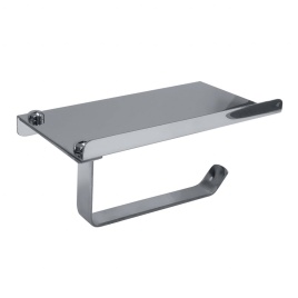 153312132 HOTEL Держатель туалетной бумаги с полкой для телефона хром BEMETA