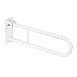 301507804 Откидной поручень с фиксатором 600 мм белый BEMETA