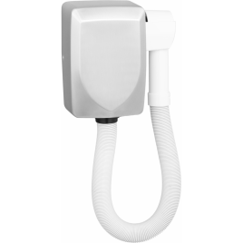 924533015 HOTEL Фен для отеля 1350W нержавеющая сталь/белый пластик BEMETA