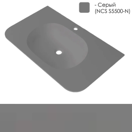 MA80WFGRAY Раковина Милу (Milu) 80см серый OLIVEEKA