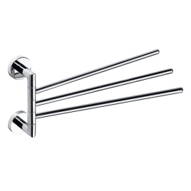 104204112 OMEGA Тройной полотенцедержатель поворотный, хром BEMETA