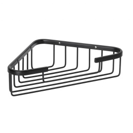 102308120 CYTRO Полочка для душа угловая черный BEMETA