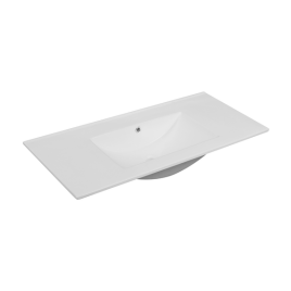 NVS2001-100 Раковина накладная 100см (без отв. под смеситель) белая OLIVEEKA
