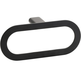 167104380 ORGANIC BLACK Кольцо для полотенец черный матовый BEMETA