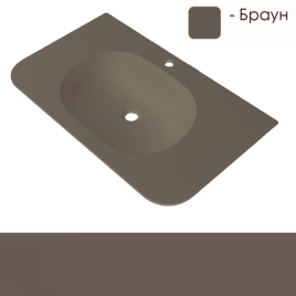 MA80WFBROWN Раковина Милу (Milu) 80см браун OLIVEEKA