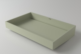 1.02.020.11.3 POLARIS Раковина для интрегрированных столешниц 58x37 Soft Rock Color палитра RAL HOLBI