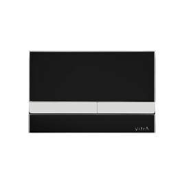 740-1101 Select Панель системы смыва стекло цвет черный глянец кнопки хром для инсталляций  742-ххх-ххх 748-ххх-хх и 750-ххх-хх