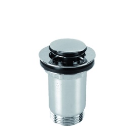 EUVCR01 Выпуск Click-Clack для раковины с переливом (латунь) хром PLASTBRNO