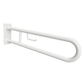 301102294 Опорный U- образный поручень с держателем рулона 900 мм белый BEMETA