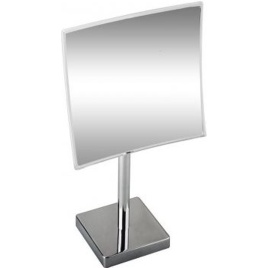 116401312 Косметическое зеркало квадратное настольное хром BEMETA