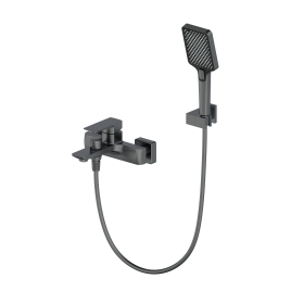 OL-639003A-BGM D-LINE Смеситель для ванны с душевым гарнитуром оружейный металл OLIVEEKA