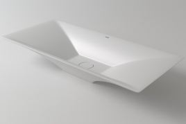 1.02.018.11.1 SIRIUS 77 Раковина 77x35 Soft Rock Белый матовый HOLBI