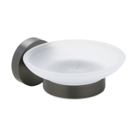 156108042 GRAPHIT Мыльница стеклянная графит матовый BEMETA