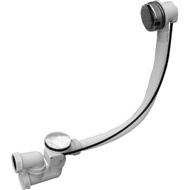 MD0471 Слив-перелив для ванны пластик (полуавтомат) хром RAV SLEZAK