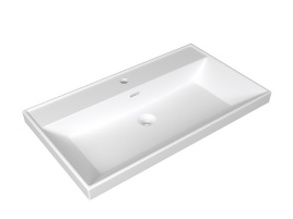 GLA8146 Раковина накладная GLASE 81 белая ZOV