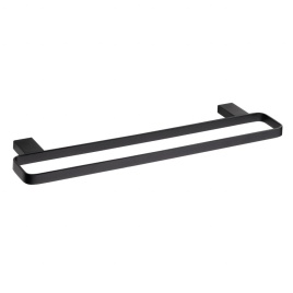 135004080 NERO Полотенцедержатель двойной черный BEMETA